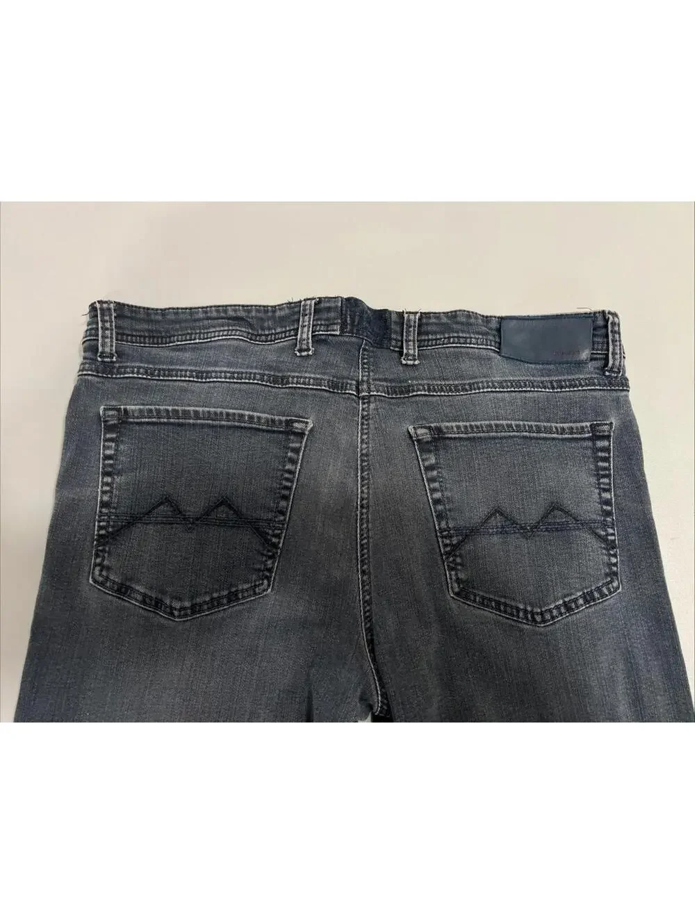 Mac Jeans Men's Dirty Wash Dark Gray Blue Jeans SIZE 35X31 $295